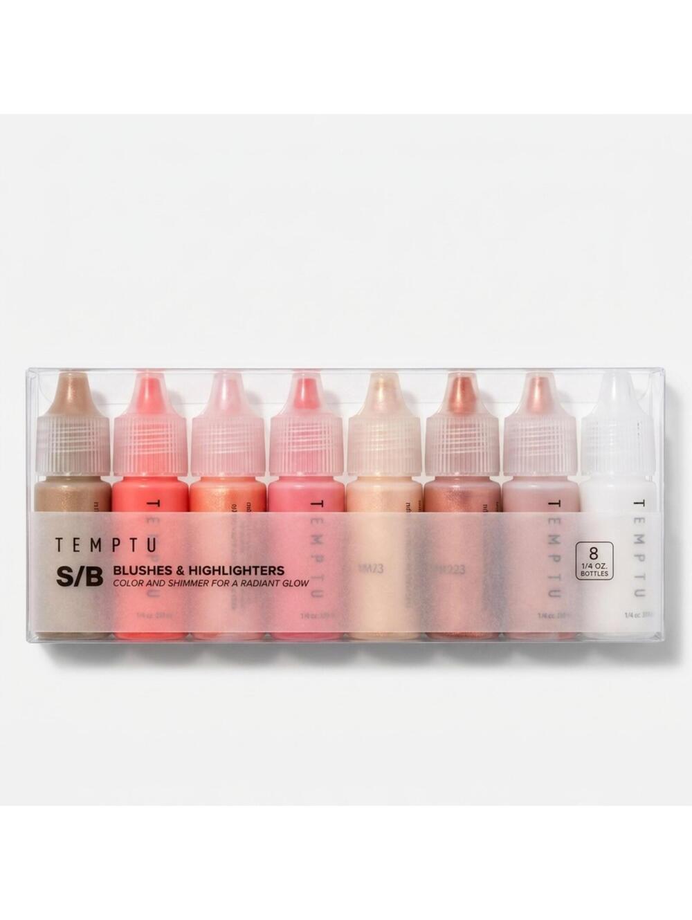 Temptu S/B Blushes & Highlighters Set of 8 Bottles